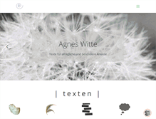 Tablet Screenshot of agneswitte.de